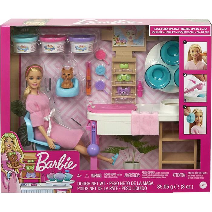 Barbie Wellness - Yüz Bakımı Yapıyor Oyun Seti GJR84