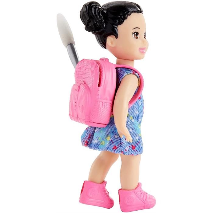 Barbie Meslekleri Oyun Seti - Resim Öğretmeni, Siyah Saçlı GJM30
