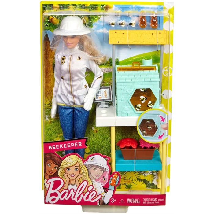 Barbie Özel Kıyafeti ve Arı Kovanı ile Arıcılık Oyun Seti - Sarı Saçlı FRM17