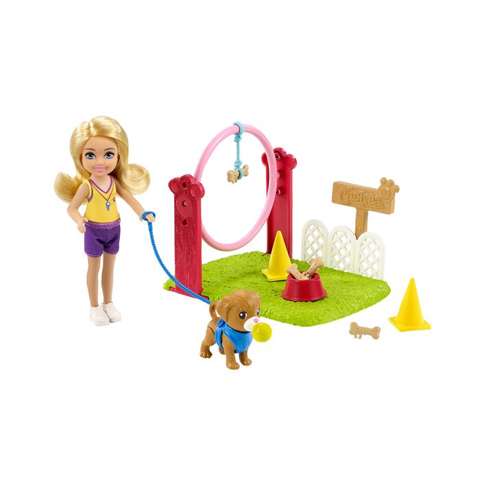 Barbie Chelsea Meslekleri Öğreniyor Bebek ve Oyun Setleri Serisi - Köpek Eğitmeni GTN62