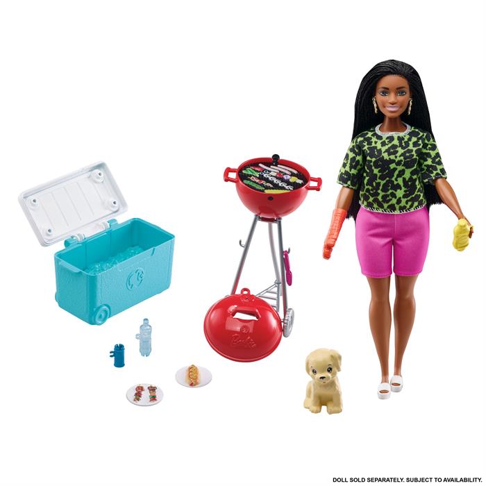Barbie Ev Dekorasyonu Oyun Setleri - Barbekü Temalı GRG76