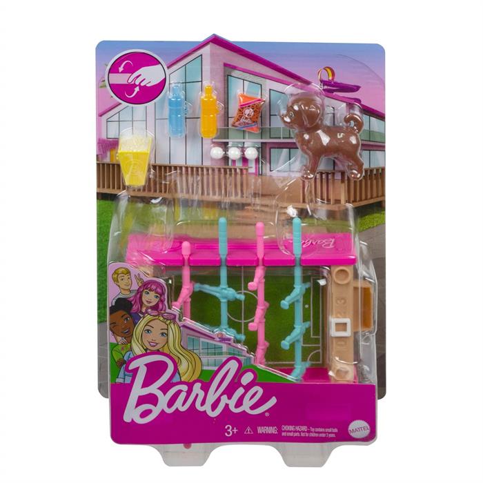 Barbie Ev Dekorasyonu Oyun Setleri - Langırt Oyun Temalı GRG77