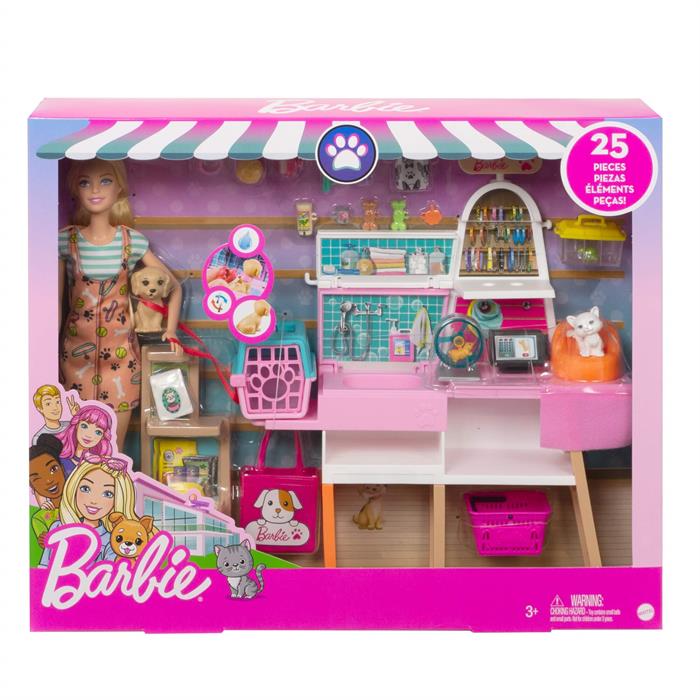 Barbie Evcil Hayvan Dükkanı Oyun Seti GRG90