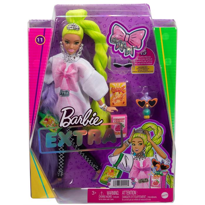 Barbie Extra - Neon Saçlı Bebek HDJ44