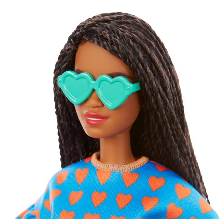 Barbie Fashionastas Büyüleyici Parti Bebekleri - Kalpli - Mavi Takımlı GRB63