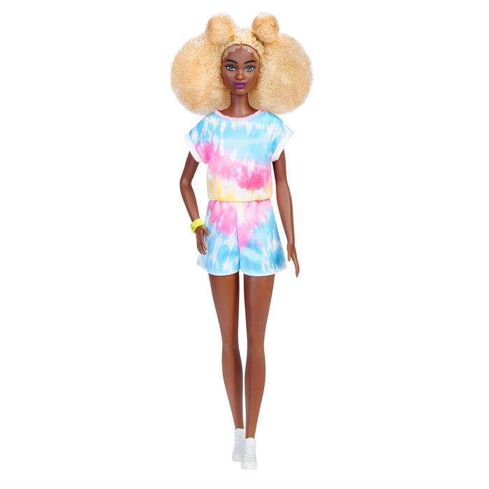 Barbie Fashionastas Büyüleyici Parti Bebekleri - Kıvırcık Sarı Saçlı HBV14