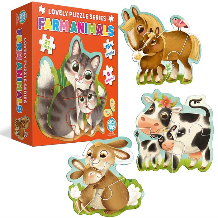 Circle Toys Lovely Puzzle Farm Animals