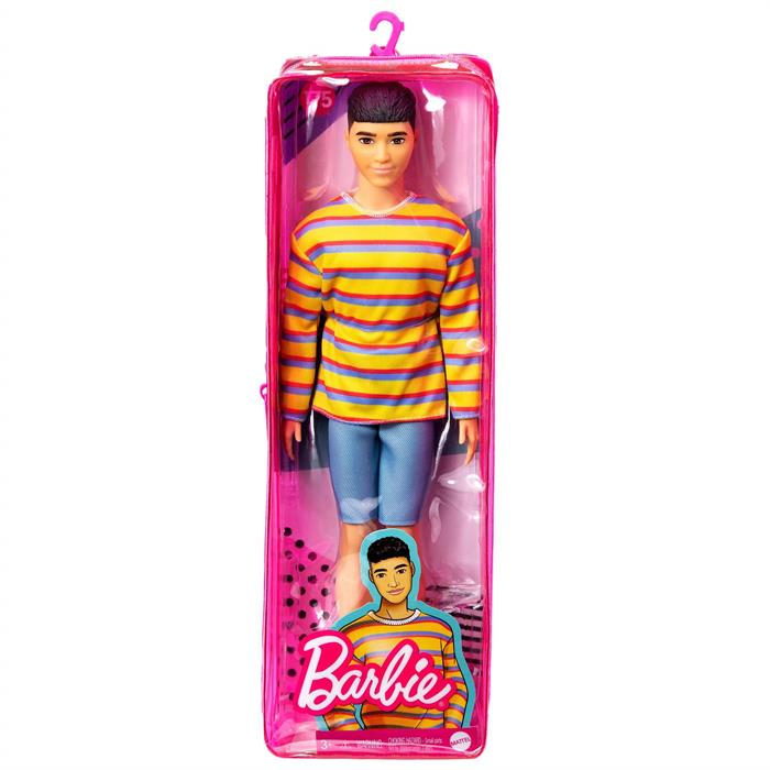 Barbie Ken Fashionistas Yakışıklı Bebek - Mavi Şort Takımlı GRB91