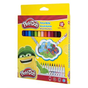 Play-Doh Keçeli Kalem Fırça Uçlu 12 Renk