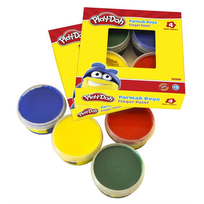 Play-Doh Parmak Boyası 4 Renk 50ml