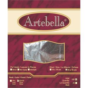 Artebella Metal Varak Gümüş 16x16cm 100 Adet