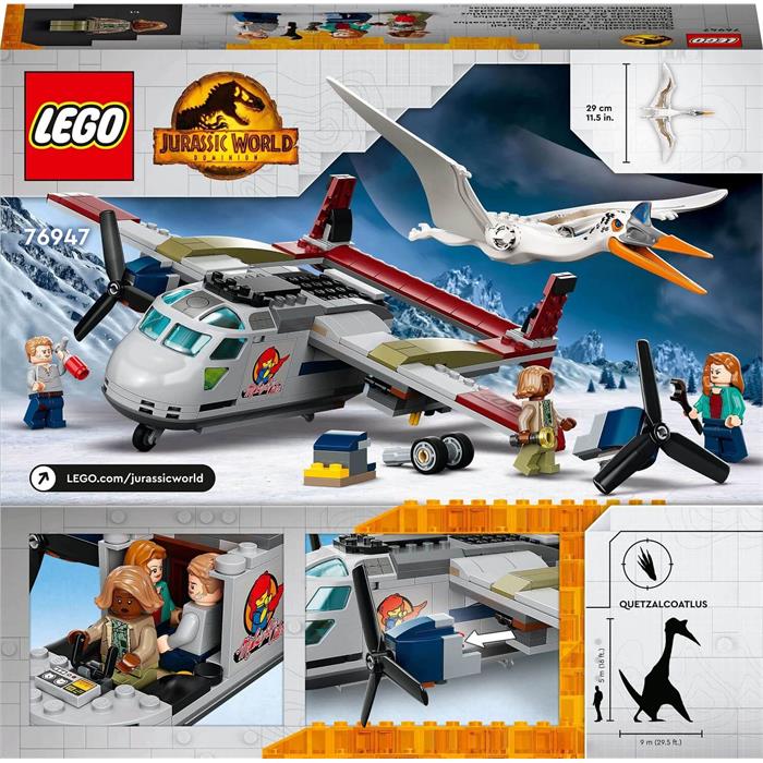 Lego Jurassic World Quetzalcoatlus Uçak Pususu 76947