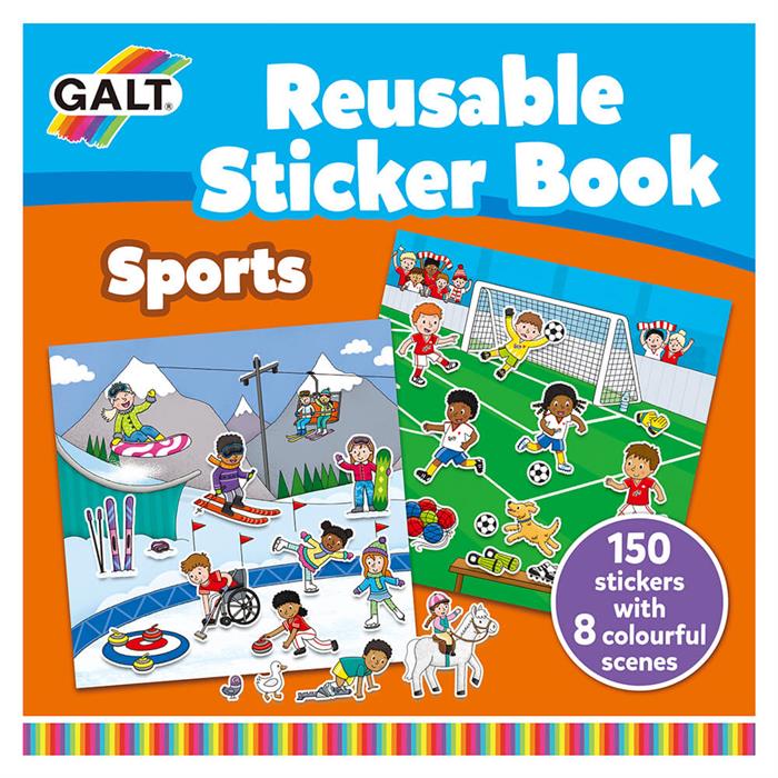 Galt Reusable Sticker Book - Sports
