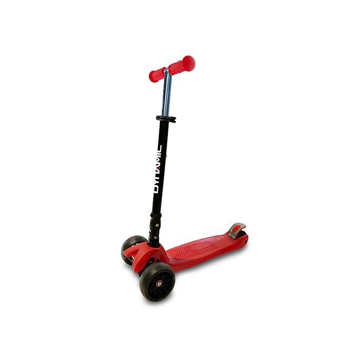 Dynamic Grande 3 Teker Katlanabilir Işıklı Scooter - Kırmızı