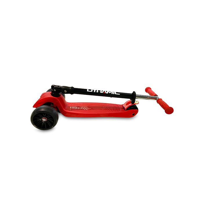 Dynamic Grande 3 Teker Katlanabilir Işıklı Scooter - Kırmızı