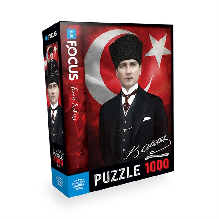 Blue Focus 1000 Parça Puzzle - Mustafa Kemal Atatürk