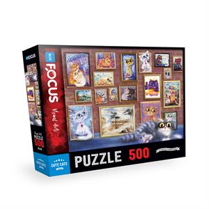 Blue Focus 500 Parça Puzzle - Sevimli Kediler (Cute Cats)