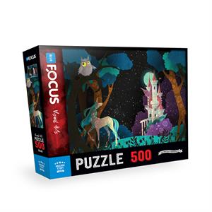 Blue Focus 500 Parça Puzzle - Tek Boynuzlu At Hikayesi (Unicorn Story)
