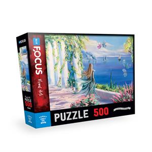 Blue Focus 500 Parça Puzzle - Yalnız Kız (Lonely Girl)