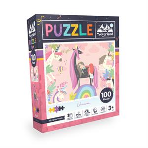 Neverland 100 Pieces Jigsaw Puzzle - Unicorn (Tek Boynuzlu At)
