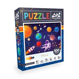 Neverland 100 Pieces Jigsaw Puzzle - Planets (Gezegenler)