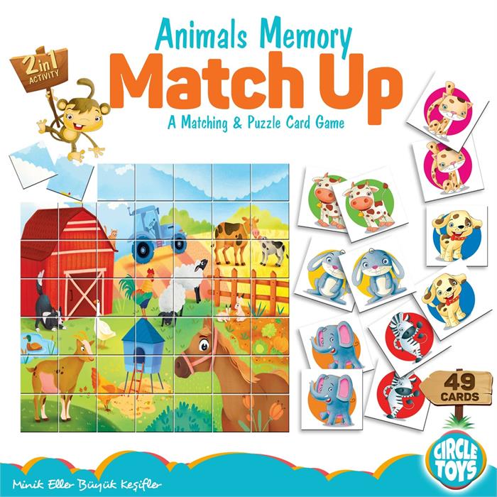 Circle Toys Animals Memory Match Up