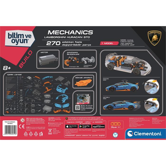 Clementoni Mekanik Laboratuvarı - Lamborghini Huracan 64815