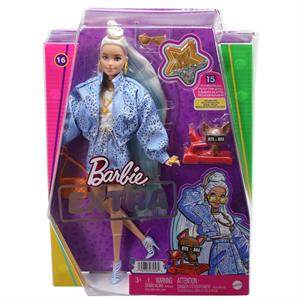 Barbie Extra - Mavi Takımlı Bebek HHN08 MP43562 | Mucit Panda