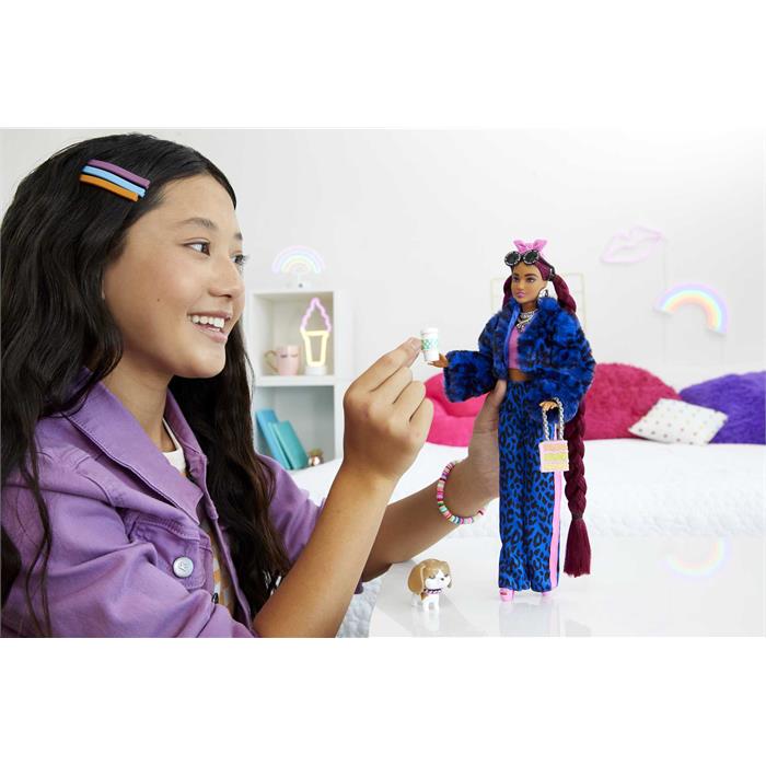 Barbie Extra - Pembe Bandanalı Bebek HHN09 MP43563 | Mucit Panda
