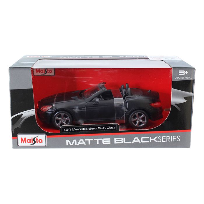 Maisto 1:24 Mercedes-Benz SLK-Class Matte - Black MP46255 | Mucit