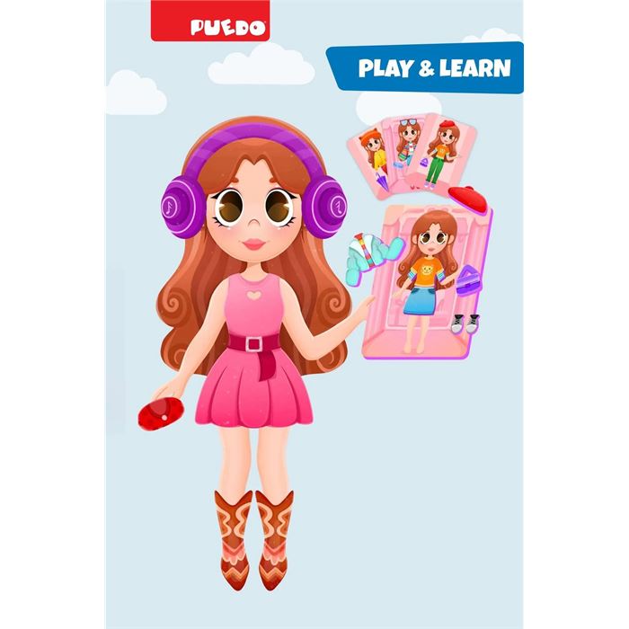 Puedo Manyetik Oyun Seti - Dress Up (Mıknatıslı Giydirme Oyunu