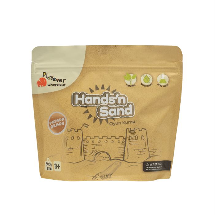 Playever Hands'n Sand Doğal Oyun Kumu 500gr - Naturel MPP0054