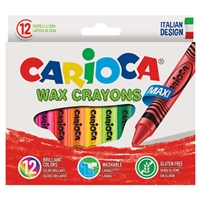 Carioca Jumbo Elleri Kirletmeyen Yıkanabilir Pastel Boya Kalemi 12'li